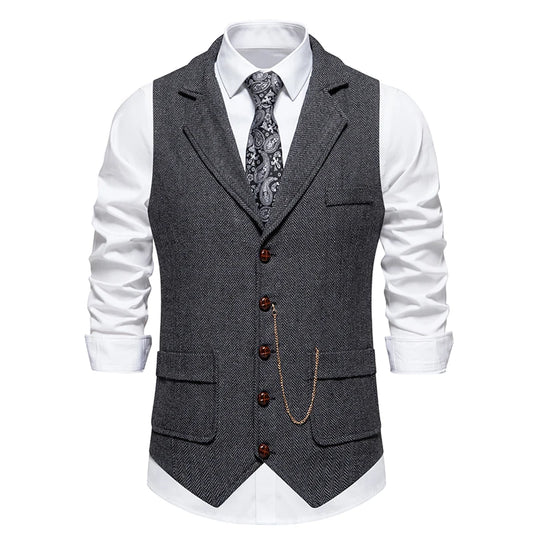 The Sandringham Vest - Men's Classic Retro Suit Vest | The Sandringham Vest - Alex Shogun Alex Shogun Men's Clothes