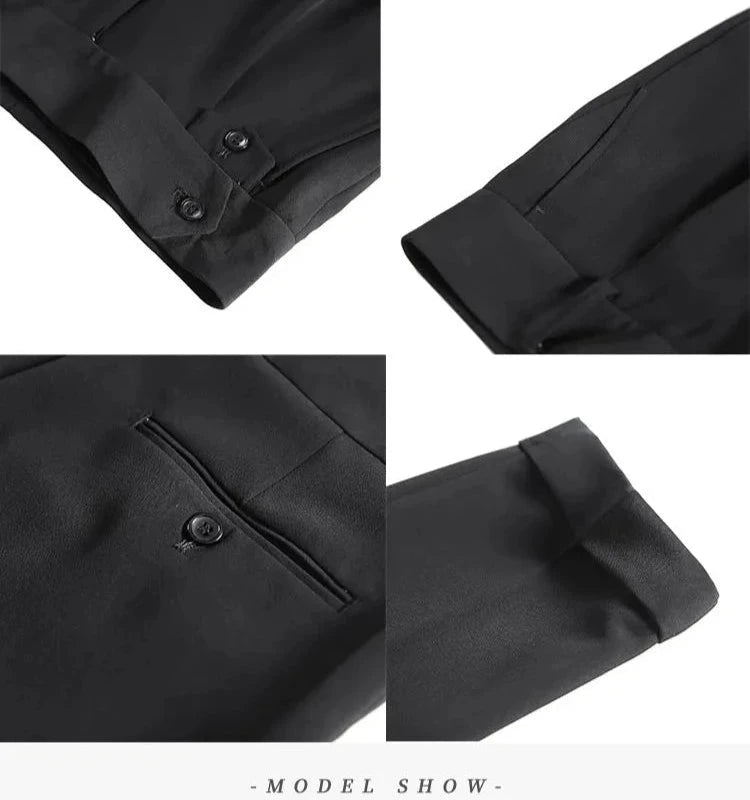 Modern 1 button Waist Suit Trousers - Men's Modern Suit Trousers, Stylish Dress Pants All-Day Comfort Alex Shogun Men's Clothes