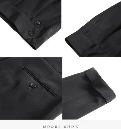 Modern 1 button Waist Suit Trousers - Men's Modern Suit Trousers, Stylish Dress Pants All-Day Comfort Alex Shogun Men's Clothes