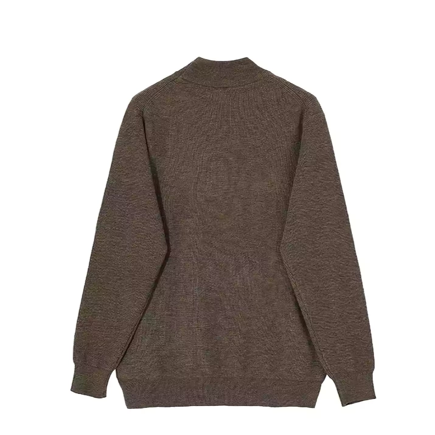 Minimalist Mock Neck Sweater - Men's Mock Neck Sweater | Dark Minimalist Knitwear | Alex Shogun Alex Shogun Men's Clothes