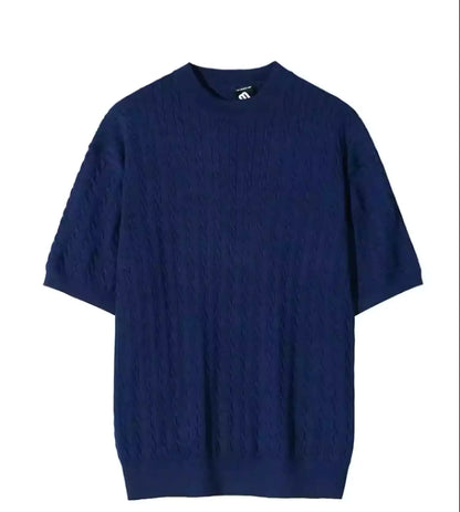 Modern Hemp Blend Short Sleeve Tee - Men's Hemp Blend Short Sleeve T Shirt | Eco-Friendly Knitted Tee Alex Shogun Men's Clothes