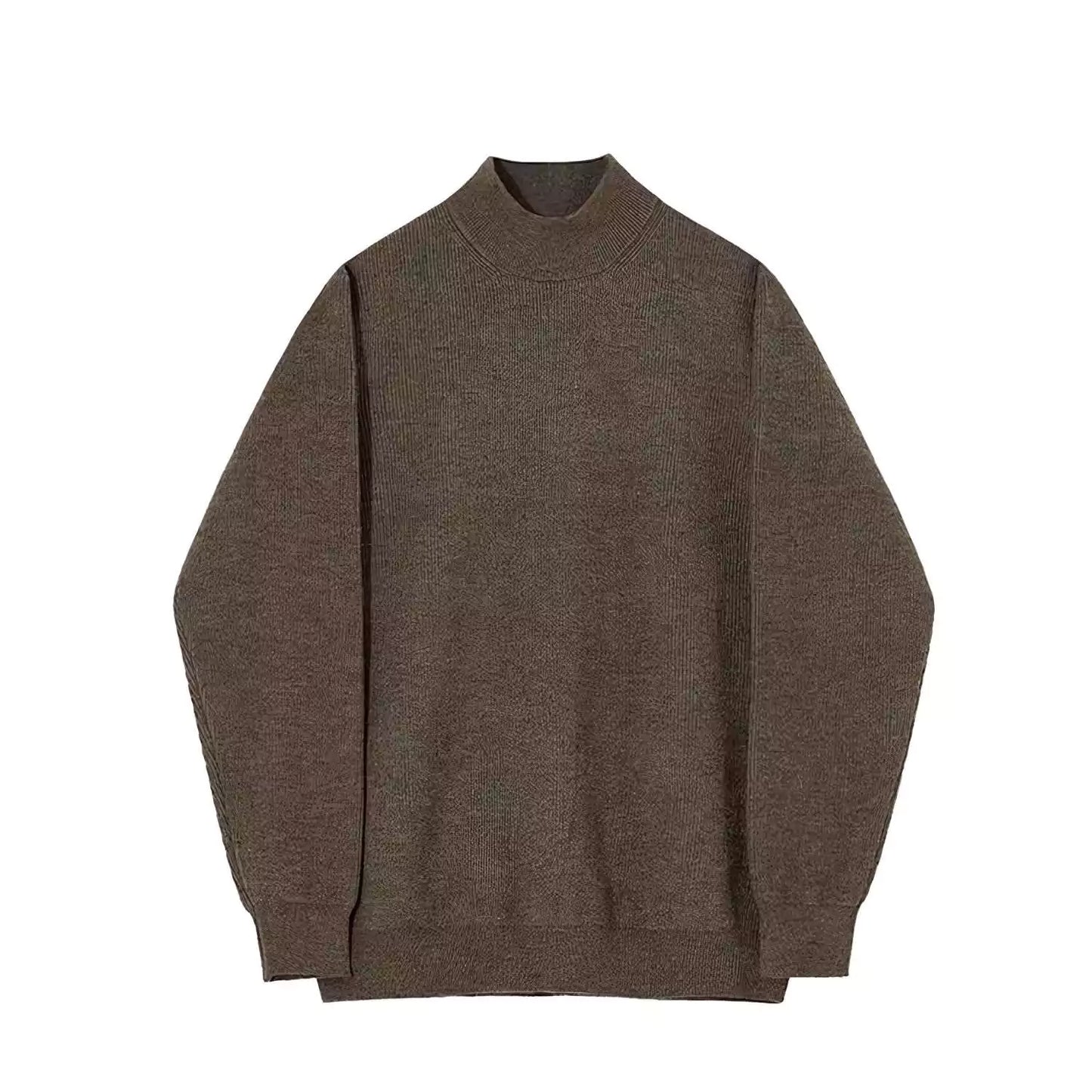 Modern Minimalist Sweater - Stay Cozy This Winter with Men's Stand Collar Sweater High-Quality Alex Shogun Men's Clothes