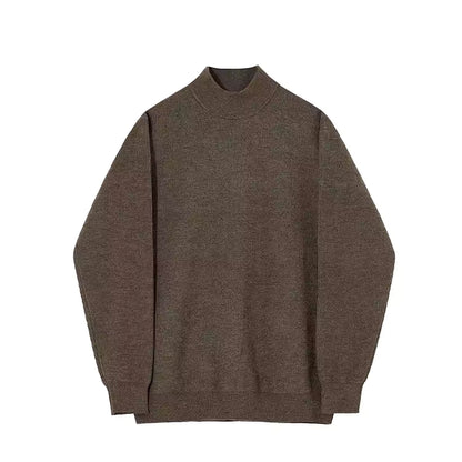 Modern Minimalist Sweater - Stay Cozy This Winter with Men's Stand Collar Sweater High-Quality Alex Shogun Men's Clothes