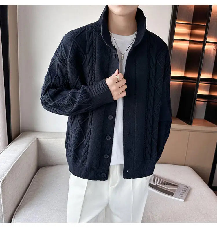 The Balmoral Knit Cardigan - Modern Knit Cardigan - Elevate Your Winter Wardrobe Alex Shogun Men's Clothes