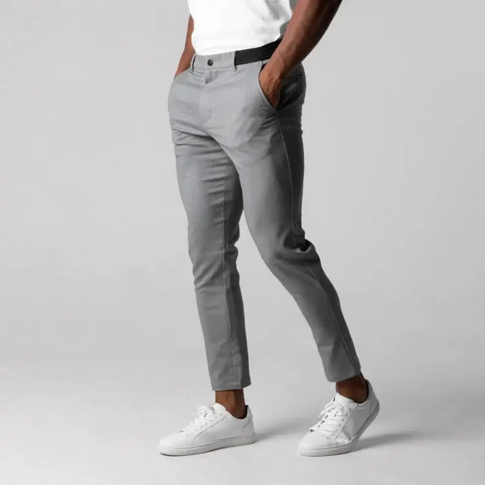 Alex Shogun Stretch Tailored-Fit Trousers - Shop Best Men's Slim Fit Pants: Modern and Comfortable Alex Shogun Men's Clothes