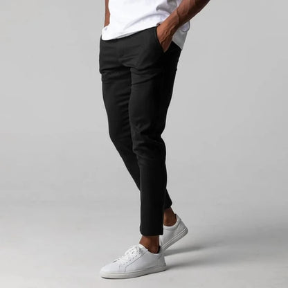 Alex Shogun Stretch Tailored-Fit Trousers - Shop Best Men's Slim Fit Pants: Modern and Comfortable Alex Shogun Men's Clothes