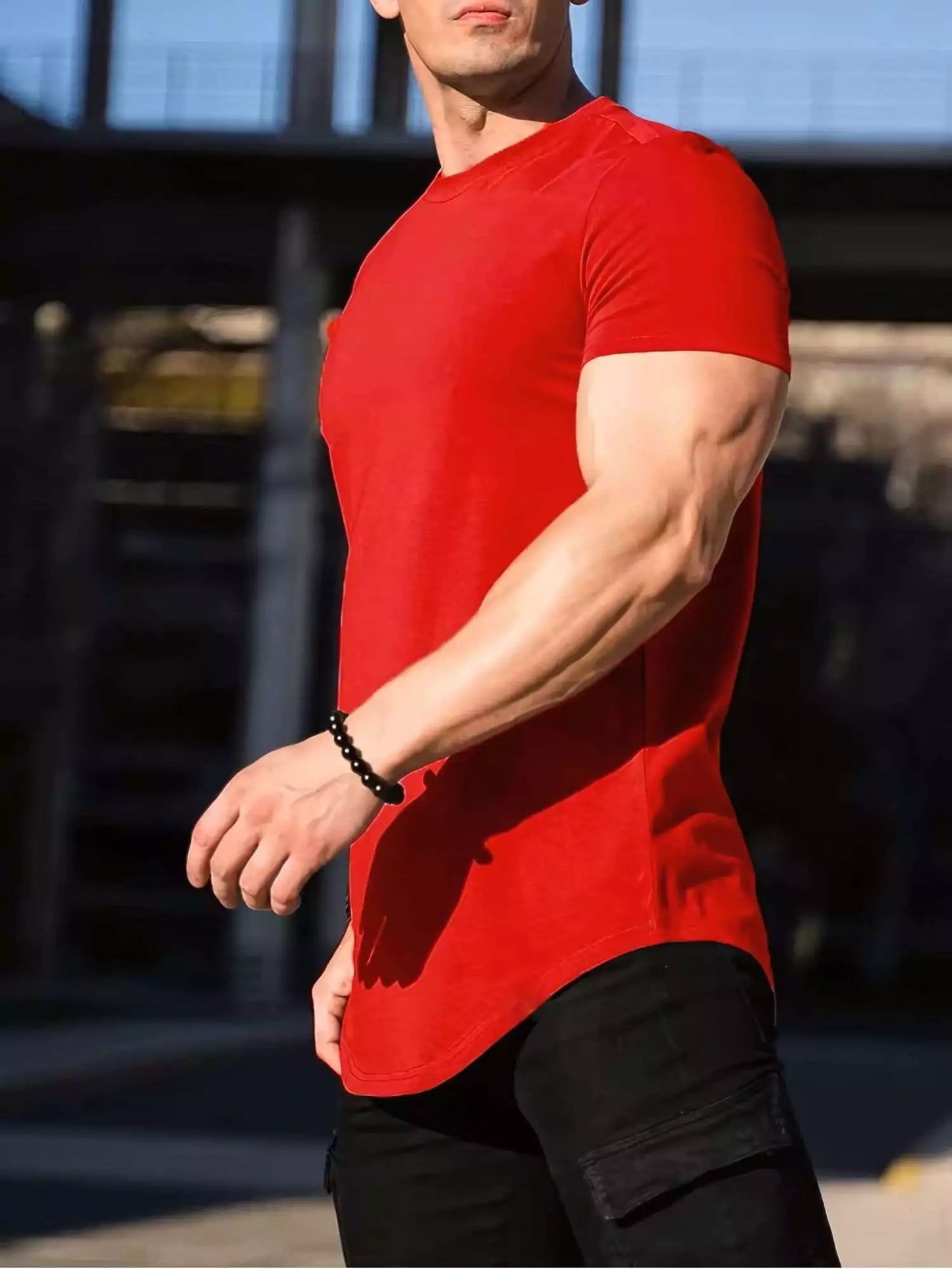 Muscle T-shirts - Fit Men's Muscle T-Shirt - High-Quality Alexshogun Tee for Men Alex Shogun Men's Clothes