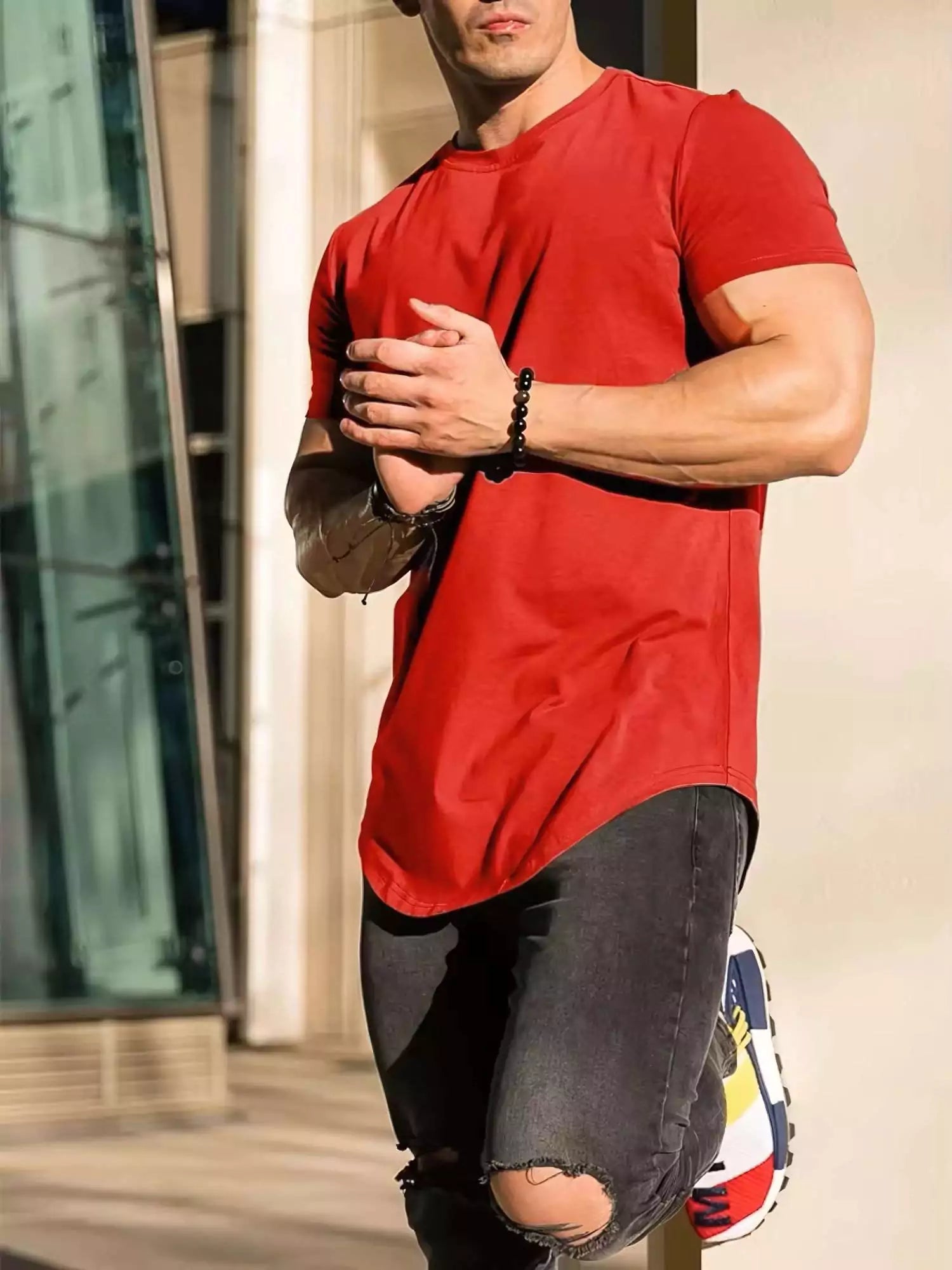 Muscle T-shirts - Fit Men's Muscle T-Shirt - High-Quality Alexshogun Tee for Men Alex Shogun Men's Clothes