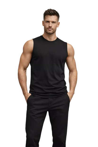 Organic Cotton Vest-Tank Top - Men's Organic Cotton Tank Top | Premium Muscle Vest | Alex Shogun Alex Shogun Men's Clothes