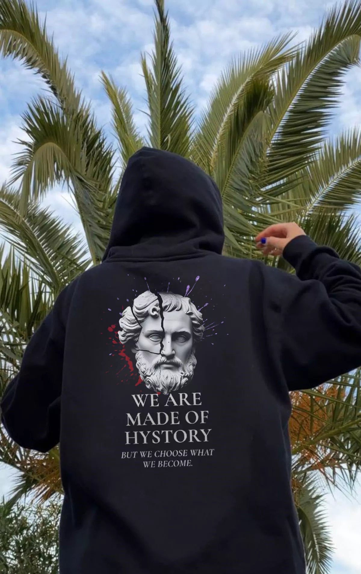 Oversized Hoodie – We Are Made of History - Oversized Hoodie – We Are Made of History Alex Shogun Men's Clothes