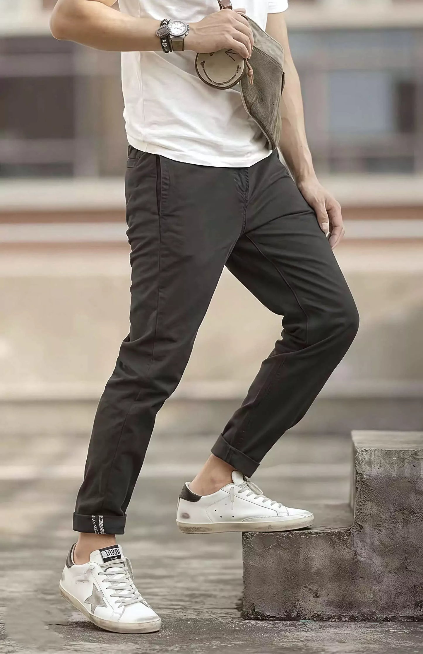 Pierre Twills Chinos Trousers - Pierre Twills Chinos Trousers Alex Shogun Men's Clothes