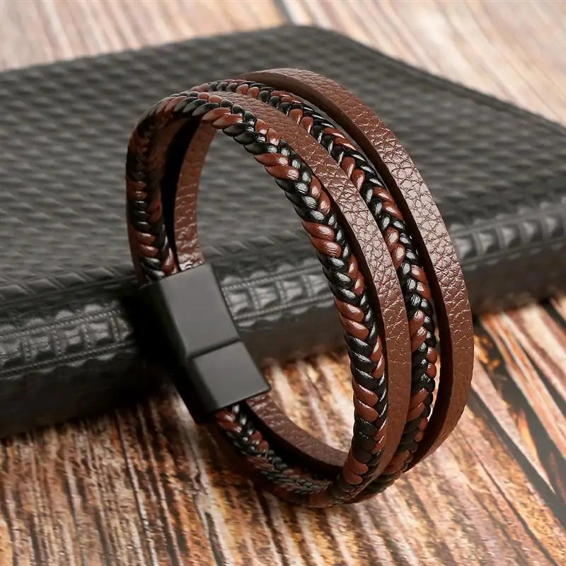 The Guardian Cross Bracelet — Tiger Eye Edition