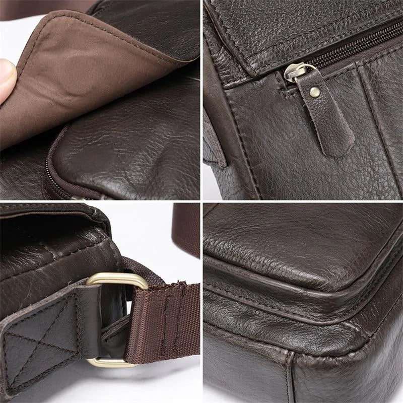 The Leather Shoulder Bag -  #  bag Premium Leather Shoulder Bag for Men: The Chesterfield Carryall 