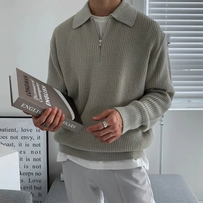 The Malvern Half-Zip Sweater - Shop Half Zip Sweater Old Money - Cozy Comfort & Effortless Style Alex Shogun Men's Clothes