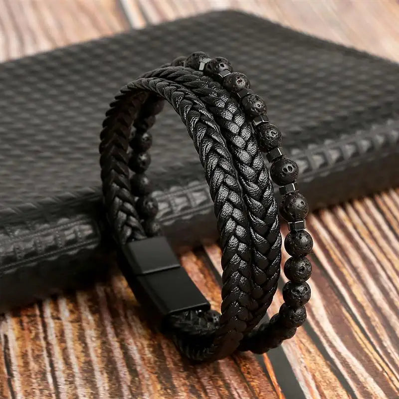 The Guardian Cross Bracelet — Tiger Eye Edition