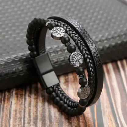 The Guardian Cross Bracelet — Tiger Eye Edition