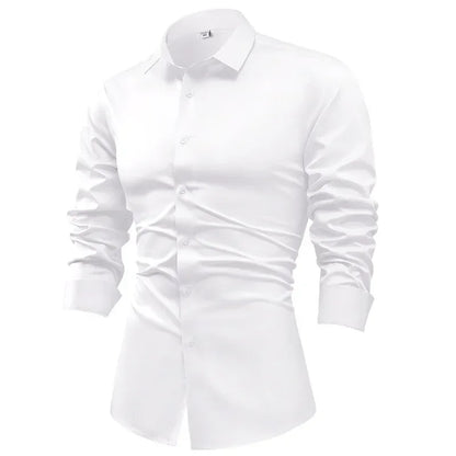 Royal Satin Shirt - Men's Satin Dress Shirt | Silk Feel Elegant | Alex Shogun Alex Shogun Men's Clothes