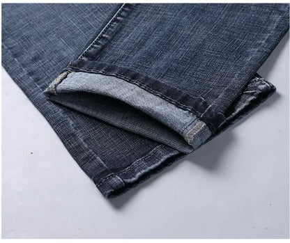 Casual Straight Jeans - Men's Light Wash Straight Leg Jeans | Stretch Denim | Alex Shogun Alex Shogun Men's Clothes