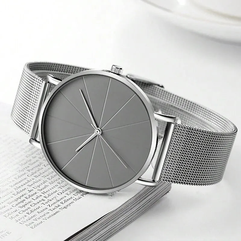 Minimalist Mesh: Quartz Watch -  #  accessories Sleek and Stylish Minimalist Watches for Men - Affordable High Quality 