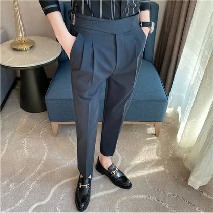 Modern Formal Trousers (Belted) -  #  pants Shop Stylish Modern Trousers (Belted) | Men's Formal Pants 