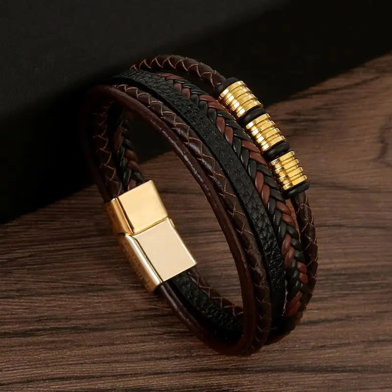 The Guardian Cross Bracelet — Tiger Eye Edition