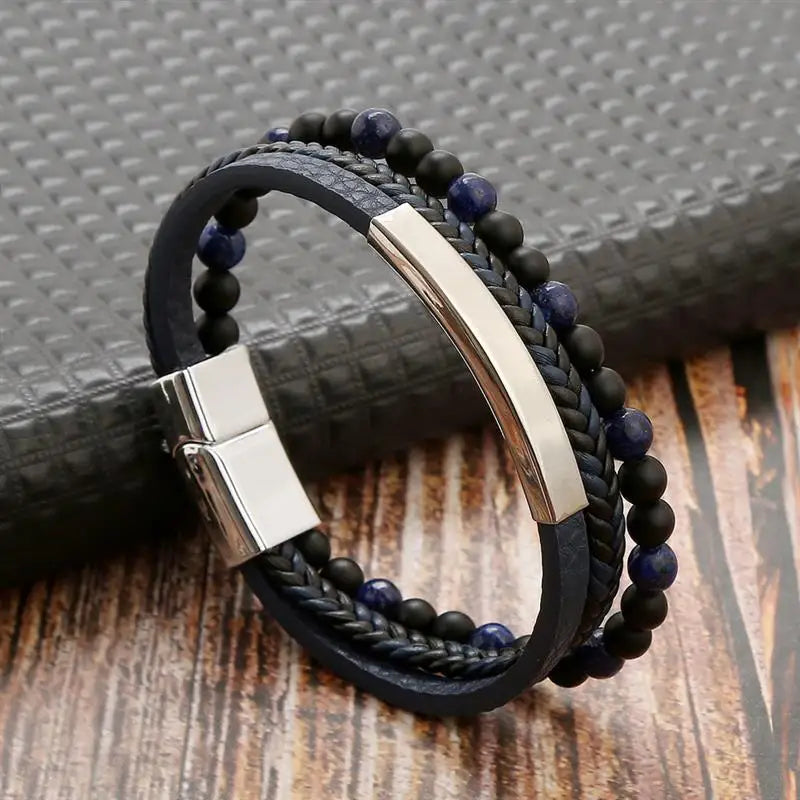 The Guardian Cross Bracelet — Tiger Eye Edition
