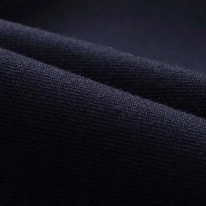 Sovereign Pleat Trousers — Black & Navy - Men's High-Waist Pleated Wool Blend Trousers | Dress Pants AlexShogun Alex Shogun Men's Clothes