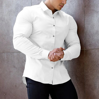 The S-Stretch Elite Long Sleeve Shirt - The S-Stretch Elite Long Sleeve Shirt Alex Shogun Men's Clothes
