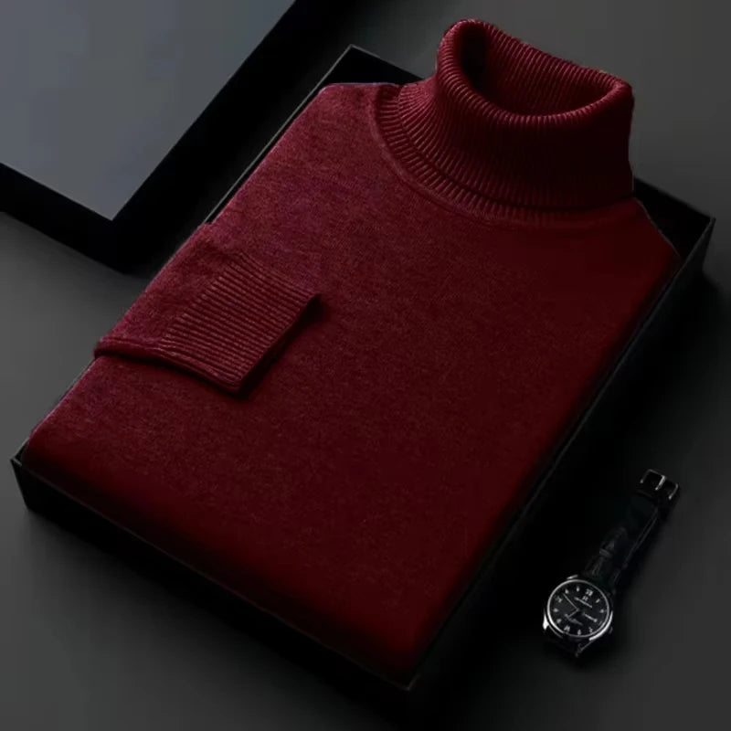 The Anti-Pilling Turtleneck Pullover - Men's Anti-Pilling Turtleneck | Minimalist Pullover | Alex Shogun Alex Shogun Men's Clothes