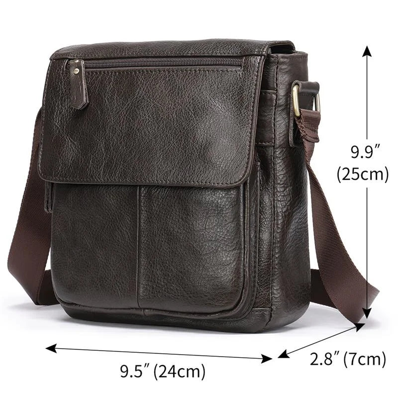 The Leather Shoulder Bag -  #  bag Premium Leather Shoulder Bag for Men: The Chesterfield Carryall 