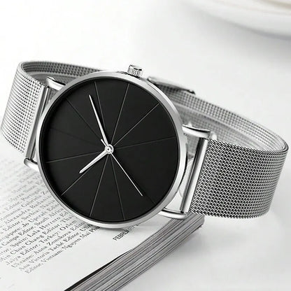 Minimalist Mesh: Quartz Watch - Sleek and Stylish Minimalist Watches for Men - Affordable High Quality Alex Shogun Men's Clothes