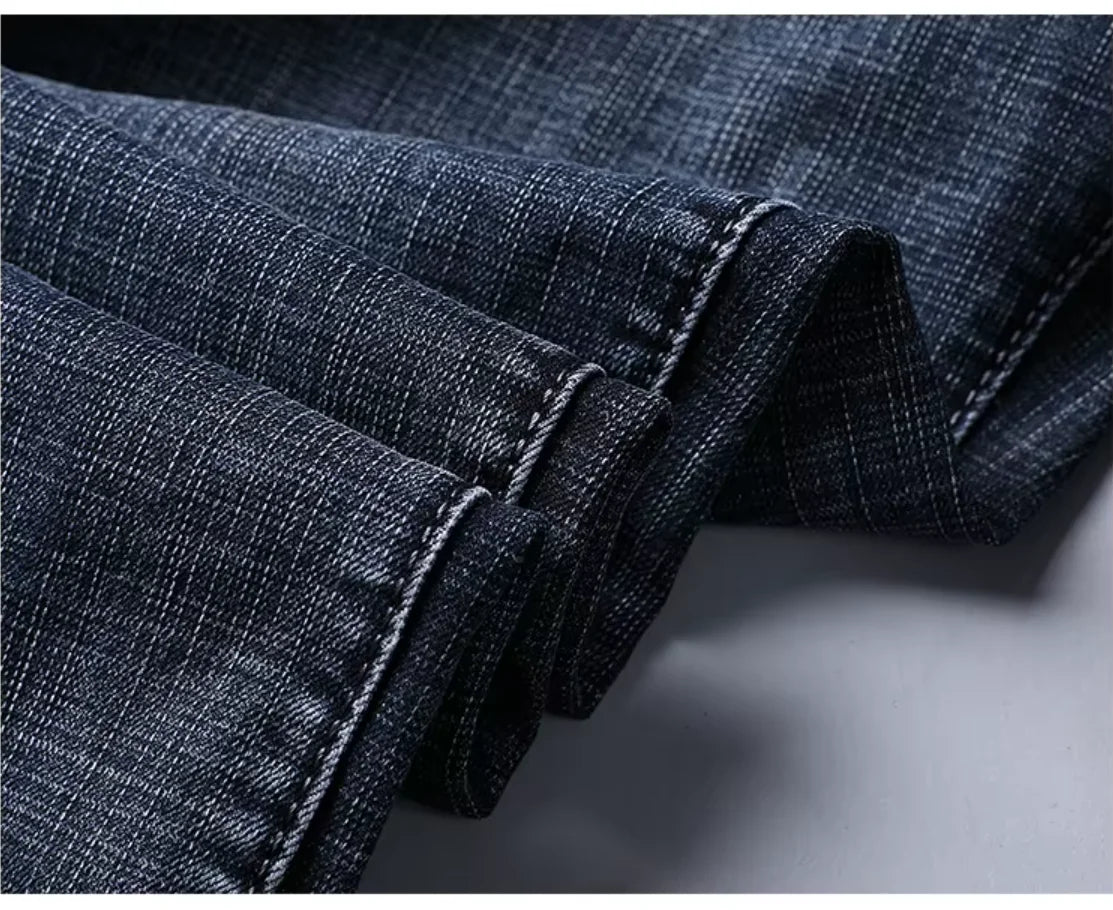 Casual Straight Jeans - Men's Light Wash Straight Leg Jeans | Stretch Denim | Alex Shogun Alex Shogun Men's Clothes