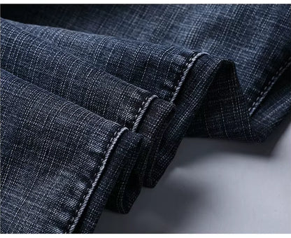 Casual Straight Jeans - Men's Light Wash Straight Leg Jeans | Stretch Denim | Alex Shogun Alex Shogun Men's Clothes