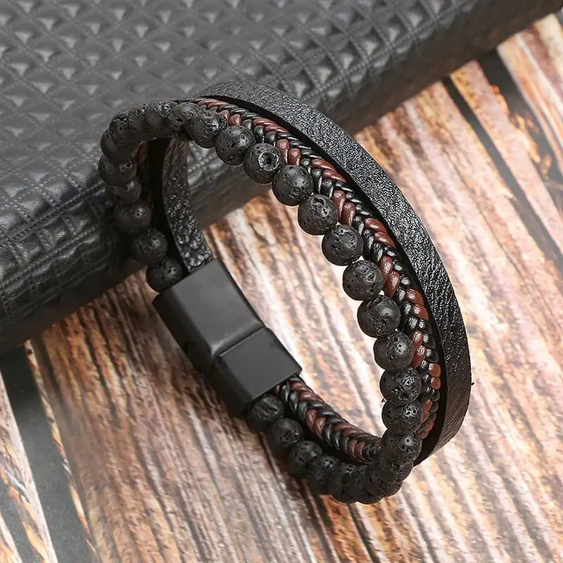 The Guardian Cross Bracelet — Tiger Eye Edition