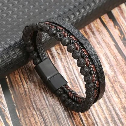 The Guardian Cross Bracelet — Tiger Eye Edition