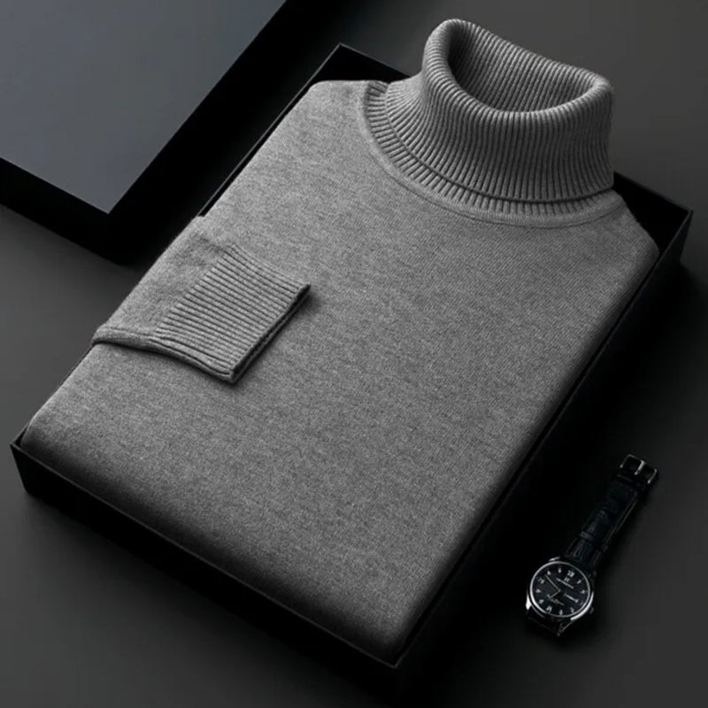 The Anti-Pilling Turtleneck Pullover - Men's Anti-Pilling Turtleneck | Minimalist Pullover | Alex Shogun Alex Shogun Men's Clothes