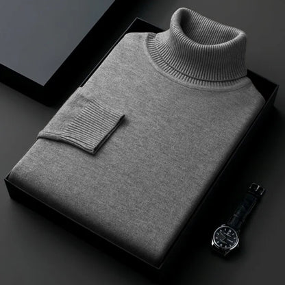 The Anti-Pilling Turtleneck Pullover - Men's Anti-Pilling Turtleneck | Minimalist Pullover | Alex Shogun Alex Shogun Men's Clothes