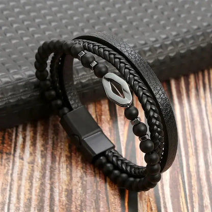 The Guardian Cross Bracelet — Tiger Eye Edition