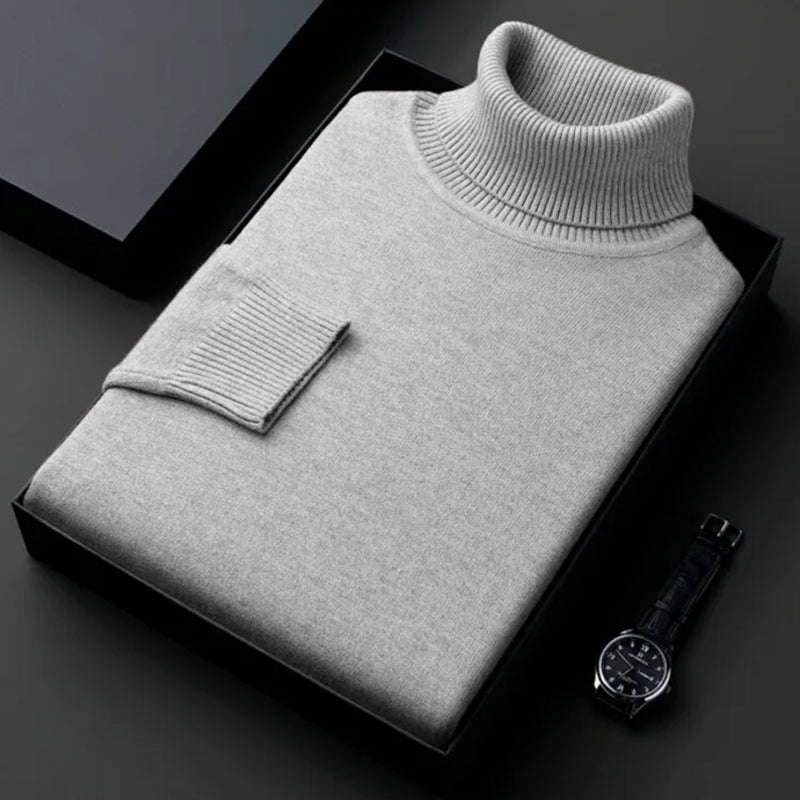 The Anti-Pilling Turtleneck Pullover - Men's Anti-Pilling Turtleneck | Minimalist Pullover | Alex Shogun Alex Shogun Men's Clothes