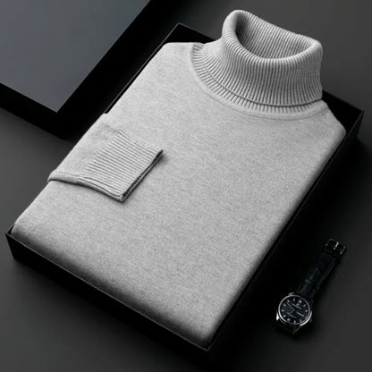 The Anti-Pilling Turtleneck Pullover - Men's Anti-Pilling Turtleneck | Minimalist Pullover | Alex Shogun Alex Shogun Men's Clothes