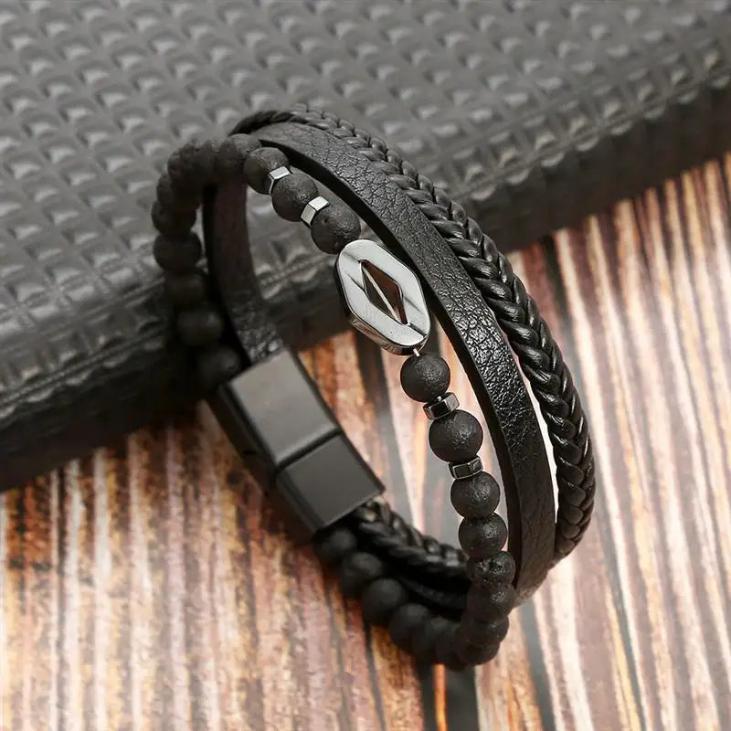 The Guardian Cross Bracelet — Tiger Eye Edition