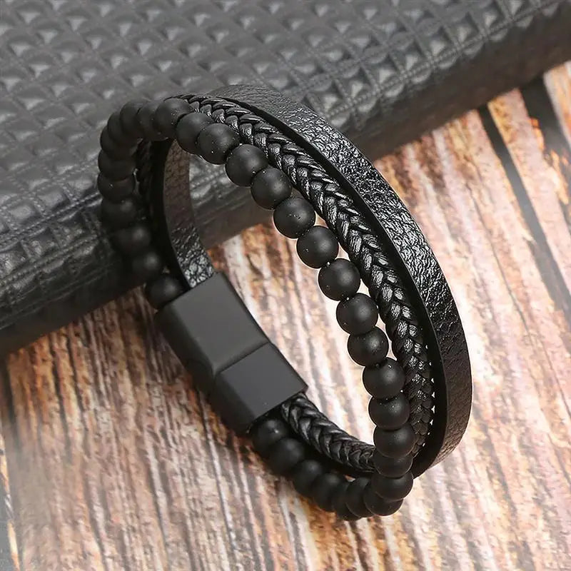 The Guardian Cross Bracelet — Tiger Eye Edition