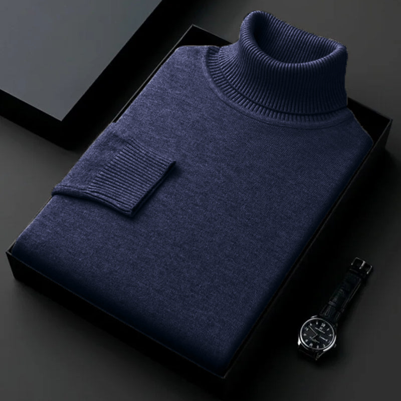 The Anti-Pilling Turtleneck Pullover - Men's Anti-Pilling Turtleneck | Minimalist Pullover | Alex Shogun Alex Shogun Men's Clothes
