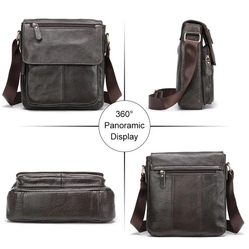 The Leather Shoulder Bag -  #  bag Premium Leather Shoulder Bag for Men: The Chesterfield Carryall 