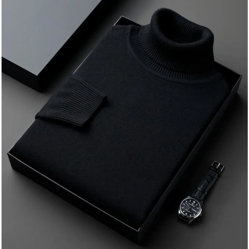 The Anti-Pilling Turtleneck Pullover - Men's Anti-Pilling Turtleneck | Minimalist Pullover | Alex Shogun Alex Shogun Men's Clothes