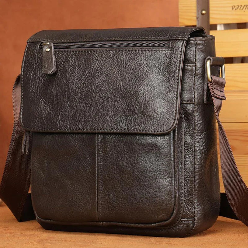 The Leather Shoulder Bag -  #  bag Premium Leather Shoulder Bag for Men: The Chesterfield Carryall 