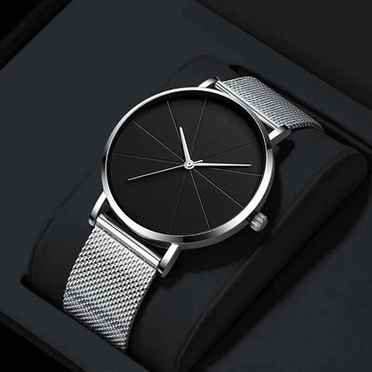 Minimalist Mesh: Quartz Watch - Sleek and Stylish Minimalist Watches for Men - Affordable High Quality Alex Shogun Men's Clothes