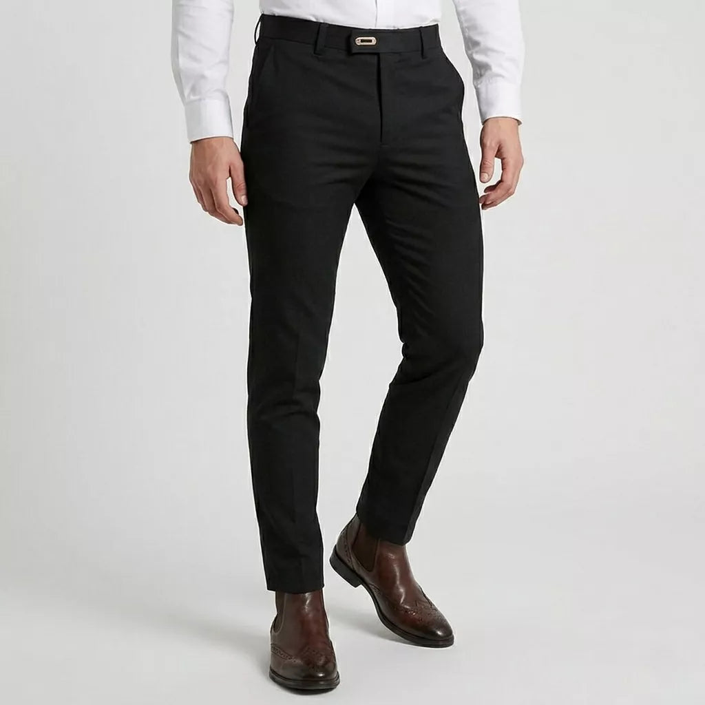 Sharp Modern Dress Trousers - Men's Tailored Dress Trousers | Beige, Black & Grey | Alex Shogun Alex Shogun Men's Clothes