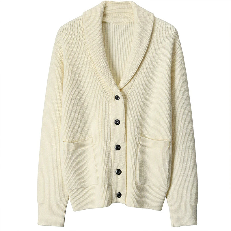 Shawl Collar Cardigan - Men's Shawl Collar Cardigan | Elegant Knitwear | Alex Shogun Alex Shogun Men's Clothes