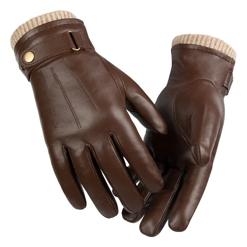 Premium Leather Gloves - Premium Leather Gloves for Men: Warm, Stylish, and Functional Alex Shogun Men's Clothes